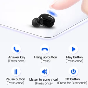 X9 Wireless Headphones Bluetooth 5.0 Earphones With Mic Single in-Ear Sports Waterproof TWS Earbuds Bluetooth Handsfree Headset - Image 2