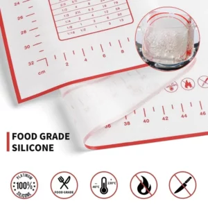 Silicone Baking Mat Kneading Pad Dough Mat Pizza Cake Dough Maker Kitchen Cooking Grill Non-Stick Gadgets Bakeware Pastry Mat - Image 4