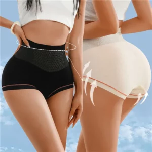 Women'S High-Waist Seamless Body No-Shape Hip Lift Belly Briefs Tummy Control Panty Butt Lifter Shapewear Slim Panties - Image 4