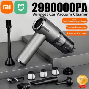 Xiaomi MIJIA 4 in 1 Car Vacuum Cleaner 2990000pa Powerful Handheld Clean Machine Wireless Portable Vacuum Clean Home Appliance - Image 1