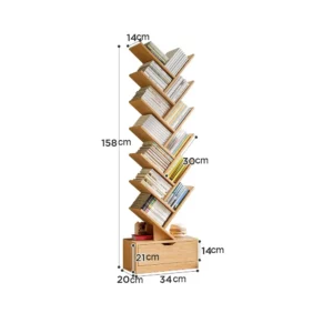 New Living Room Furniture Household Bookshelf To Ground Originality Tree Shape Multi Storey Small Footprint Portability - Image 5