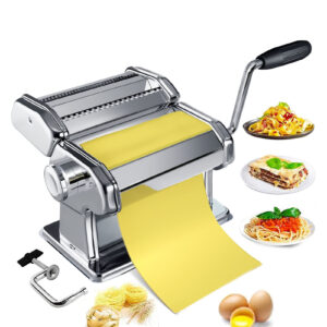 0.5-2.5mm Hand Crank Noodle Machine Stainless Steel Dough Roller Pasta Maker 7 Thickness Settings - Image 4