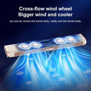 Portable Tower Fan 3 Speeds Bladeless Fan Quiet Clip On Computer Fan Monitor Clip On Fan for Bedroom Living Room Office - Image 5