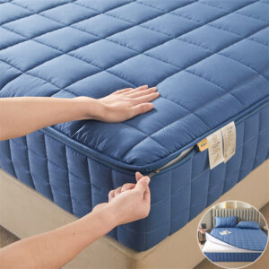 Six Sides All Inclusive Mattress Cover with Zipper Thicken Fitted Sheet Quilted Mattress Protector Pad Couple Customized Size - Image 4