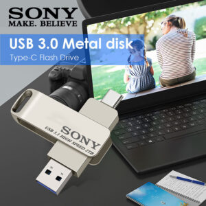 SONY PenDrive 2TB High Speed USB Type C Flash Drive 1TB Metal Pendrive 512GB 256GB Portable Memoria USB Stick For Xiaomi Phone - Image 3