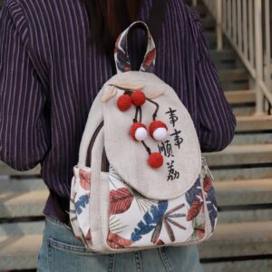 Litchi shaped hand woven multi layered canvas bag, birthday gift for girlfriend - Image 2
