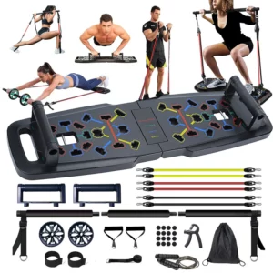 New multifunctional push-up plate abdominal wheel Pilates home combined fitness equipment training bracket plate - Image 3