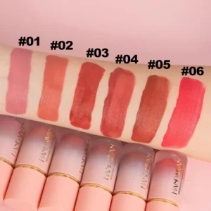 Handaiyan Matte Glitter Face Liquid Blusher Smooth Cheek Eye Mousse Blush Highlighter Stick Rouge Waterproof Contour Makeup - Image 3