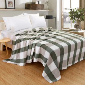 HOLAROOM Cotton Gauze Towel Muslin Blanket Throw Plaid Print Blankets Adults on The/Bed/Sofa/Plane/Travel Bedspread Coverings - Image 5