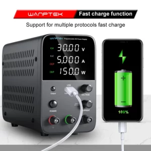 Wanptek Programmable DC Power Supply WPS3010H Laboratory Maintenance Workbench 30V 10A Voltage Current Regulator AC 220V 110V - Image 2