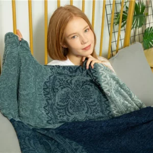 Mediterranean American chenille sofa cushion Colorful Bohemian Chenille Plaids Sofa Large Cobertor Blanket With Tassel - Image 4