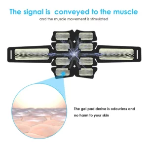 ABS Stimulator Abdominal Muscle Rechargeable EMS Electrostimulator Trainer Muscle Toner Toning Workout for Men Women - Image 4
