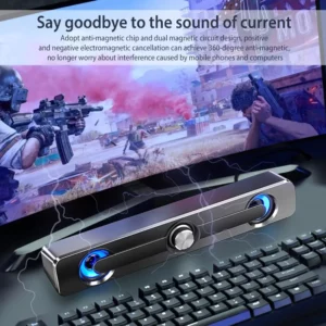 Salange Sound Bar Bluetooth USB Wired Speakers Bar Stereo Speaker For Projector PC Laptop Phone Computer 3.5mm Aux Speaker - Image 5