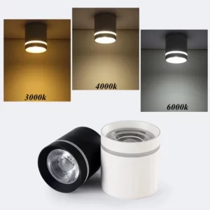 Nordic Downlight Led Surface Ceiling Spot Lights LED Background Ac 220v Dimmable COB Spot Kitchen Round Lamp For Bedroom Hotel - Image 6