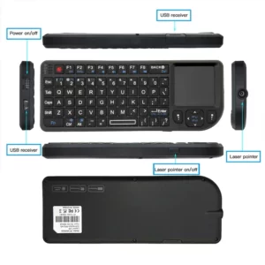 A8 Mini Wireless Keyboard 2.4G 7 Color Backlit 3 in1 Handheld Keyboard with Touchpad Air Mouse for Android TV Box PC Tablet - Image 6