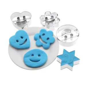 4Pcs Set Baking Mold Stainless Steel Smile Face Biscuit Cookie Cutter Cake Decorating Molds Cookware Kitchen Accessories - Image 3