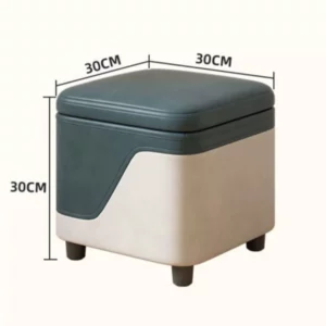 Dual-Purpose Storage Stool Living Room Bench Organizer Toy Storage Seat Shoe Changing Stool with Hidden Multifunctional - Image 5