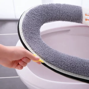 SRYSJS Toilet Seat Cover Soft 2 in 1 Zipper Protector WC Winter Warm Toilet Lid With Microlift Changing Pads Passport Case - Image 2