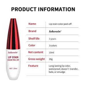 Peel Off Rose Pink Lip Gloss Matte Outline Contour Tattoo Lip Stain Waterproof Transfer Resistant Tear Off Natural Lip Tint - Image 6