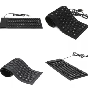Portable Mini Keyboard 85 Keys Flexible Waterproof Soft Silicone Gaming Keyboard Laptop Foldable Wired USB Keyboard for MacBook - Image 5