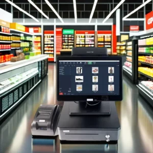 Retail Window10 POS System Cash Register Machine 14inch WITH Scanner 58mm thermal printer Cash Drawer - Image 3