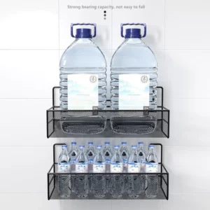 Wall-mount Bathroom Shelf Shower Shampoo Rack Toilet Accessories Kitchen Free Punch Condiment Storage Basket Bathroom Organizer - Image 5