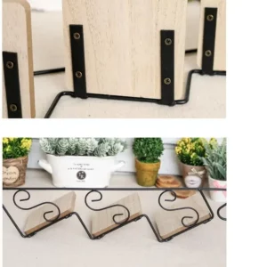 Retro Staircase Decorative Frame Wall Estanterias Murale Pared Decoracion Wall Hanging Flower Shelf Mount Home Accessories - Image 4
