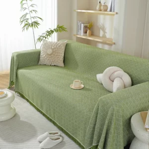 Thick Chenille Sofa Fabric Per Meter for Upholstery Tablecloth Pillowcase Pet Bed Bag Diy Sewing Cloth Wearable Soft Beige Green - Image 2