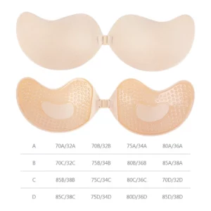 Invisible Push Up Bra for Women Backless Strapless Bra Seamless Front Closure Bralette Underwear Silicone Self-Adhesive Bra Pad - Image 6