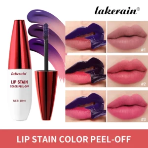Peel Off Rose Pink Lip Gloss Matte Outline Contour Tattoo Lip Stain Waterproof Transfer Resistant Tear Off Natural Lip Tint - Image 2