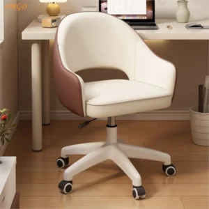 OMGD Simple Modern Home Bedroom Makeup Chair Sedentary Not Tired Boss Manager Office Chair Comfortable Study Writing Chair - Image 3