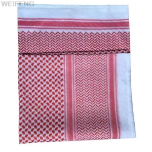 Muslim Shemagh Scarf Traditional Islamic Accessories Headscarf Islamic Neck Wrap Headscarf Windproof Arab Keffiyeh Shemagh Scarf - Image 4