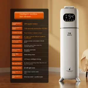Floor Type Air Humidifier Purifier Household Mute Bedroom Air Humidifier Heavy Fog Indoor Fragrance Spray Air Humidifier - Image 5