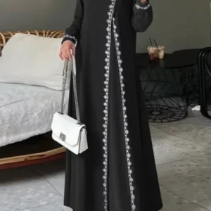 Women's Long Sleeve Lace Robe, Ramadan, Islamic, Arab, Muslim, Bohemian, Luxury Fashion, Spring Vest - Image 2
