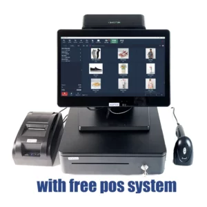 Retail Window10 POS System Cash Register Machine 14inch WITH Scanner 58mm thermal printer Cash Drawer - Image 4