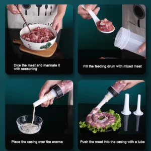 Sausage Maker Sausage Stuffer Jerky Gun Manaul Meat Syringe Home Made Homemade Sausage Tool Small Sausage Tool Sausage Filler - Image 5