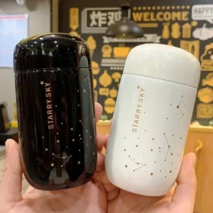Thermos Bottle Starry Sky Mini Small Capacity Leakproof Coffee Mug 304 Stainless Steel Vacuum Flask 200ML Thermo Bottle - Image 2