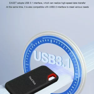High Speed External Hard Drive Portable SSD 128TB 256TB Solid State Hard Disk USB 3.1 Type-C Interface Storage Device for Laptop - Image 5