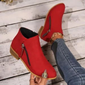 Women's Ankle Boots Autumn Square Heel Boots Platform Sexy Women's High Heels Shoes 2024 New Fashion Winter Outdoor Casual Boots - Image 5