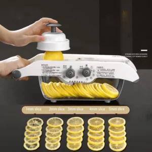 Multifunctional Lemon Grater Vegetable Slicer With Basket,Fruit Potato Chopper Carrot Cutter Slicer Kitchen Accessories - Image 2