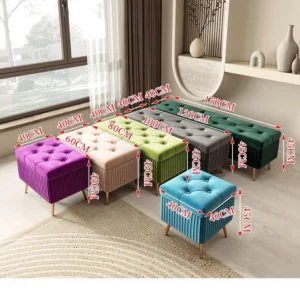 Nordic Fabric Ottomans long Sofa Bench with Storage luxury Home Creative Doorway Corridor Shoe Changing Stool Fitting Room chair - Image 6