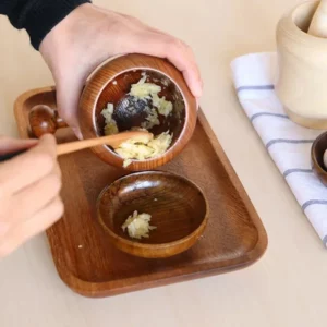Mortar and Pestle Set Press Ginger Crusher Spices Grinding Garlic Mincer Herb Spice Masher Grinder Fresh Chopped Graters - Image 4