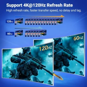 8K 60Hz HDMI-Compatible Switch Splitter Bi-Direction 1x2/2x1 HDMI-compatible Switcher 2 in1 Out for PS4 TV Box Switcher Adapter - Image 5