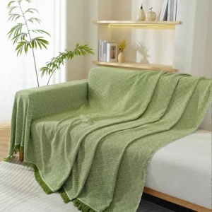 Thick Chenille Sofa Fabric Per Meter for Upholstery Tablecloth Pillowcase Pet Bed Bag Diy Sewing Cloth Wearable Soft Beige Green - Image 3