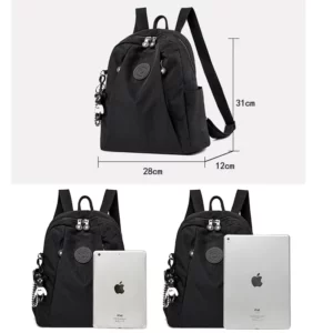 New Waterproof Nylon Cloth Women Backpack Fashion School Bags for Teenage Girls High Quality Shoulder Bag Travel Back Pack 2024 - Image 4