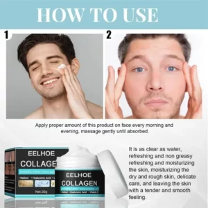 Collagen Anti Wrinkle Cream For Men Hyaluronic Remove Wrinkles Firming Lifting Moisturizing Anti Aging Brightening Face Care New - Image 5