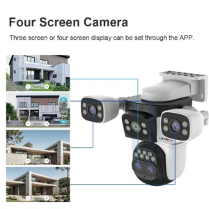 LS VISION 20MP 10X Zoom Four Screens WiFi IP Camera Wireless Outdoor 10K Four Lens PTZ Human Auto Tracking Surveillance Cameras - Image 2