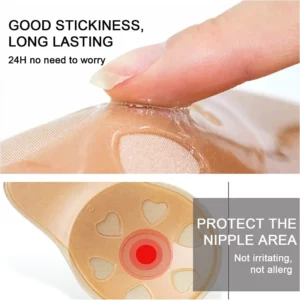 Women Push Up Bras Self Adhesive Silicone Strapless Invisible Bra Reusable Sticky Breast Lift Tape Rabbit Nipple Cover Bra Pads - Image 5