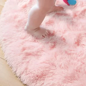 Super Soft Plush Round Rug Mat Fluffy White Carpets For Living Room Home Decor Bedroom Kid Room Decoration Salon Thick Pile Rug - Image 3