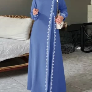 Women's Long Sleeve Lace Robe, Ramadan, Islamic, Arab, Muslim, Bohemian, Luxury Fashion, Spring Vest - Image 4
